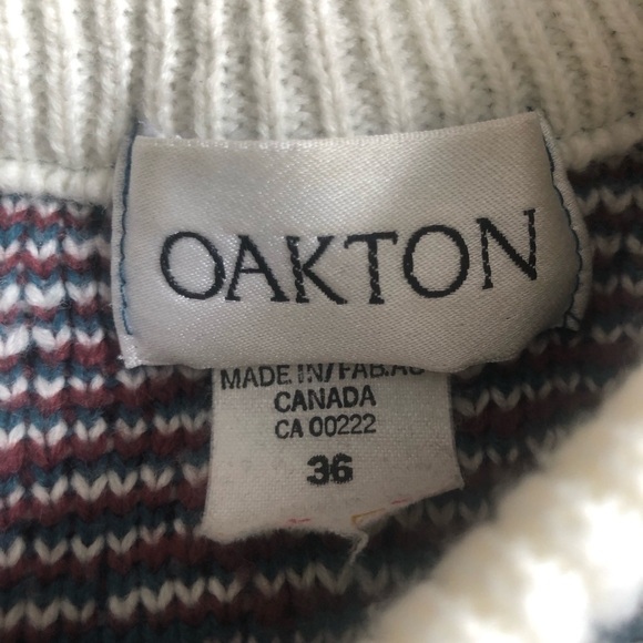 Vintage Chevron Geometric Aztec Southwestern Crewneck Knit Sweater Medium - Picture 8 of 9